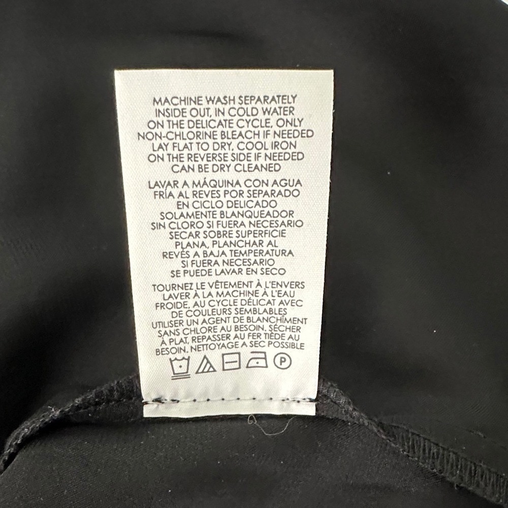 Cabi Black Satin Lace Blouse L Romantic Feminine Capsule Wardrobe Dark Academia - Picture 11 of 12